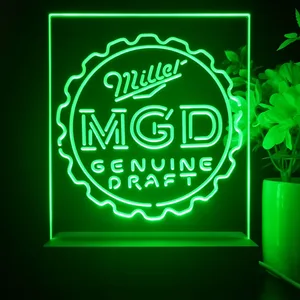 Miller Genuine Draft Bottlecap LED Desk Light