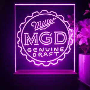 Miller Genuine Draft Bottlecap LED Desk Light