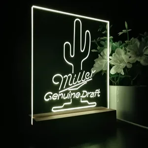Miller Genuine Draft Cactus LED Desk Light