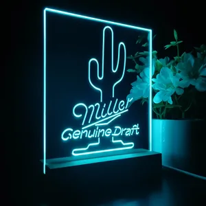 Miller Genuine Draft Cactus LED Desk Light