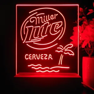 Miller Lite Cerveza LED Desk Light