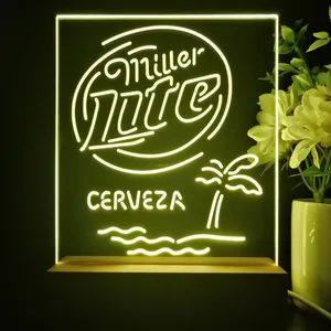 Miller Lite Cerveza LED Desk Light