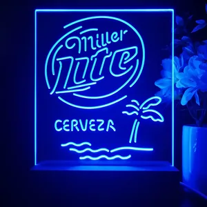 Miller Lite Cerveza LED Desk Light