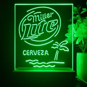 Miller Lite Cerveza LED Desk Light