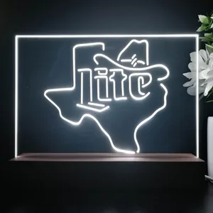 Miller Lite Cowboy LED Desk Light
