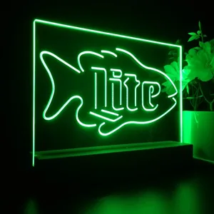 Miller Lite Fish LED Desk Light