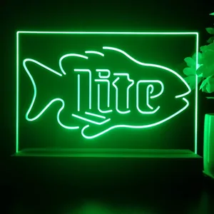 Miller Lite Fish LED Desk Light