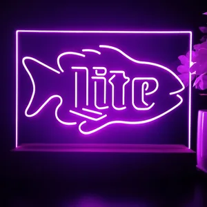 Miller Lite Fish LED Desk Light
