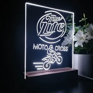 Miller Lite Motocross LED Desk Light