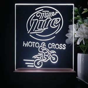 Miller Lite Motocross LED Desk Light