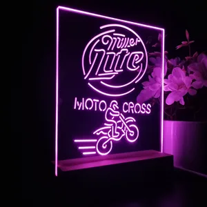 Miller Lite Motocross LED Desk Light