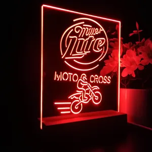 Miller Lite Motocross LED Desk Light