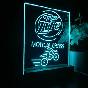 Miller Lite Motocross LED Desk Light