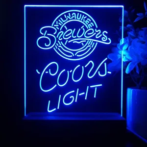 Milwaukee Brewers Coors Light LED Desk Light - Legacy Edition