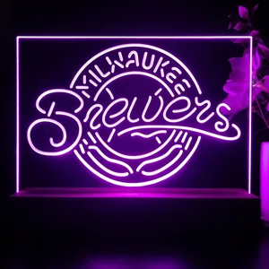 Milwaukee Brewers Logo 1 LED Desk Light - Legacy Edition
