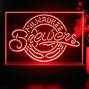 Milwaukee Brewers Logo 1 LED Desk Light - Legacy Edition
