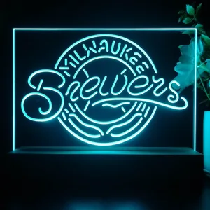 Milwaukee Brewers Logo 1 LED Desk Light - Legacy Edition
