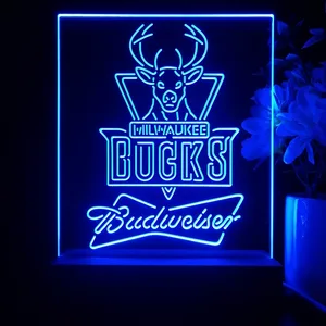 Milwaukee Bucks Budweiser LED Desk Light