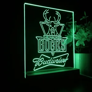 Milwaukee Bucks Budweiser LED Desk Light