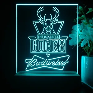 Milwaukee Bucks Budweiser LED Desk Light