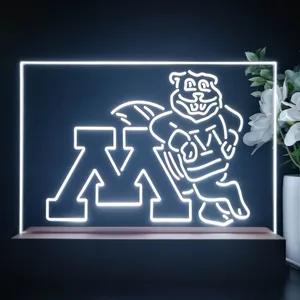 Minnesota Golden Gophers Logo LED Desk Light