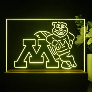 Minnesota Golden Gophers Logo LED Desk Light