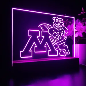 Minnesota Golden Gophers Logo LED Desk Light