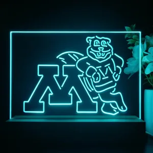 Minnesota Golden Gophers Logo LED Desk Light