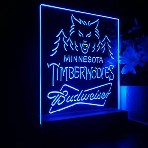 Minnesota Timberwolves Budweiser LED Desk Light