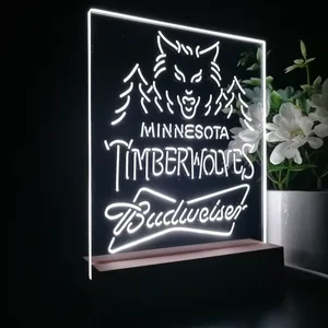 Minnesota Timberwolves Budweiser LED Desk Light
