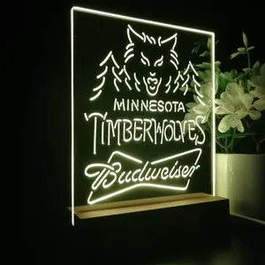 Minnesota Timberwolves Budweiser LED Desk Light