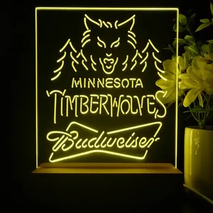 Minnesota Timberwolves Budweiser LED Desk Light