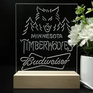 Minnesota Timberwolves Budweiser LED Desk Light