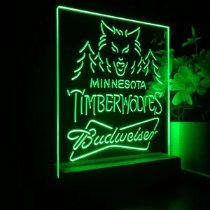 Minnesota Timberwolves Budweiser LED Desk Light