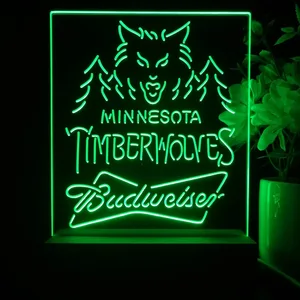 Minnesota Timberwolves Budweiser LED Desk Light