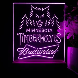 Minnesota Timberwolves Budweiser LED Desk Light
