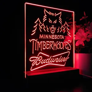 Minnesota Timberwolves Budweiser LED Desk Light