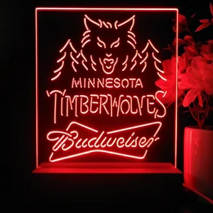 Minnesota Timberwolves Budweiser LED Desk Light