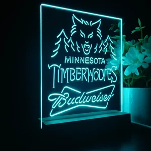 Minnesota Timberwolves Budweiser LED Desk Light