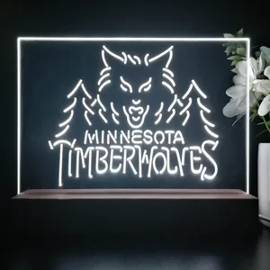 Minnesota Timberwolves Logo 1 LED Desk Light - Legacy Edition