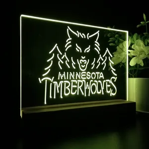 Minnesota Timberwolves Logo 1 LED Desk Light - Legacy Edition