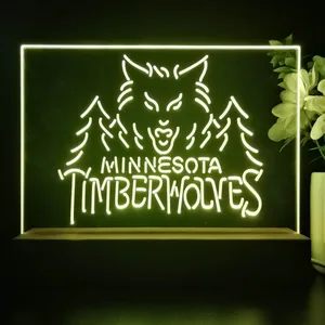 Minnesota Timberwolves Logo 1 LED Desk Light - Legacy Edition