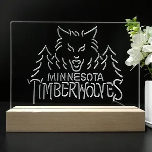 Minnesota Timberwolves Logo 1 LED Desk Light - Legacy Edition
