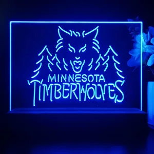 Minnesota Timberwolves Logo 1 LED Desk Light - Legacy Edition