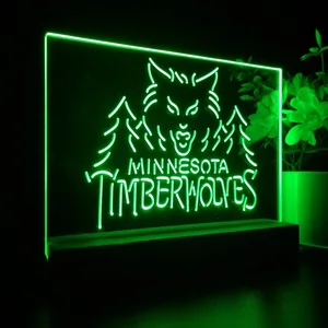 Minnesota Timberwolves Logo 1 LED Desk Light - Legacy Edition
