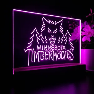 Minnesota Timberwolves Logo 1 LED Desk Light - Legacy Edition