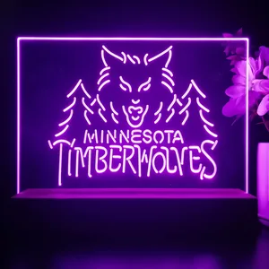 Minnesota Timberwolves Logo 1 LED Desk Light - Legacy Edition