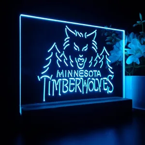 Minnesota Timberwolves Logo 1 LED Desk Light - Legacy Edition
