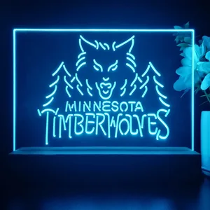 Minnesota Timberwolves Logo 1 LED Desk Light - Legacy Edition