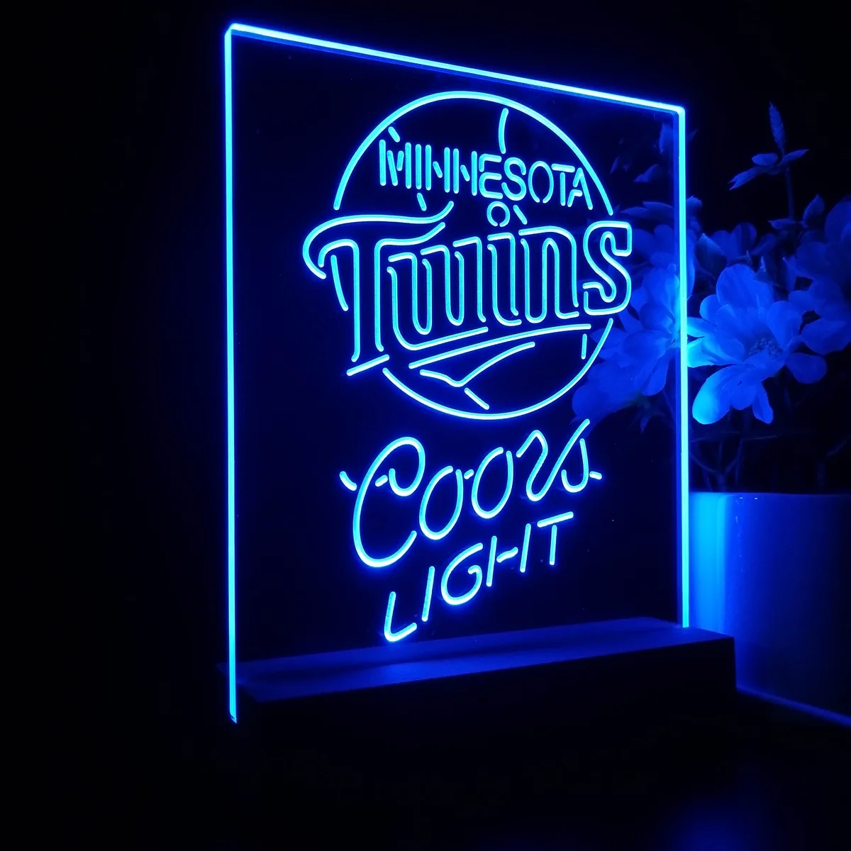 Minnesota Twins Coors Light LED Desk Light